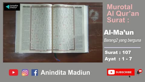 Al-Qur'an Surat 107 Al-Ma’un الْمَاعُونَ = Barang-barang yang berguna | Murotal Al Qur’an