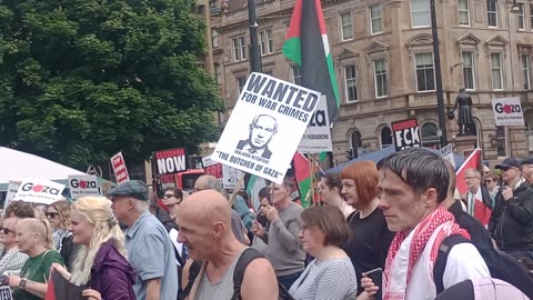 Palestine & Anti GeoEngineering Rallies George Square, Glasgow