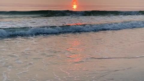 View of Sunset from the Beach