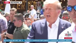 President Donald J Trump shakes Brian Glenn's hand