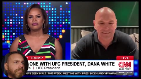 Dana White plays it cool and could have slammed in some great lines, but didn't