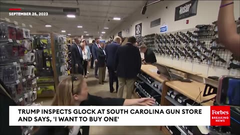 VIRAL MOMENT: Trump Tells South Carolina Gun Store Owner 'I Want To Buy' Glock