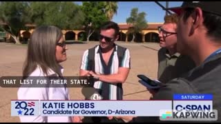 KATIE HOBBS STUMPED BY MSM REPORTER