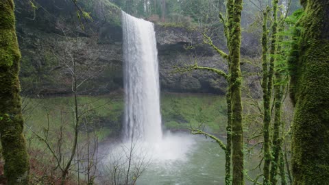 Water falls