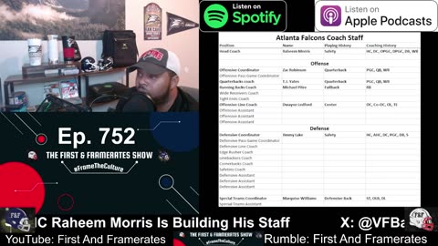 Ep. 752 HC Raheem Morris Is Building His Staff