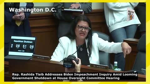 Rep. Rashida Tlaib Grills GOP Witness at Biden Impeachment Hearing in Washington D.C.