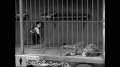 Charlie Chaplin - The Lion Cage - Full Scene (The Circus, 1928