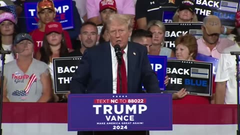 President Trump Holds A Campaign Rally In Charlotte, North Carolina - July 24, 2024