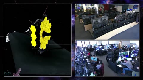 Mission Control Live -James Webb Space Telescope: Primary Mirror Deployment