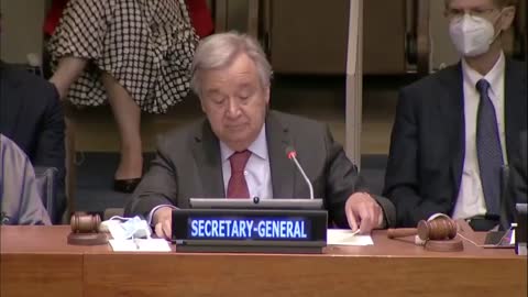 UN Secretary General Antonio Guterres Global hunger levels are at a new high