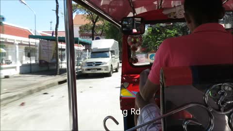 My First ever Tuk Tuk ride in Bangkok Thailand.