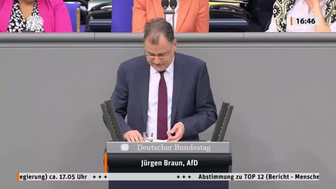 Jürgen Braun Rede vom 16.05.2024 – Bericht - Menschenrechtspolitik der Bundesregierung