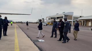 Cyril Ramaphosa on his way to Zambia
