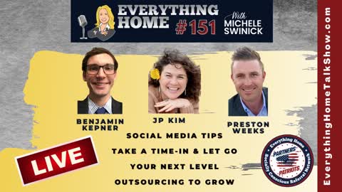 151 LIVE: Social Media Tips, Take A Time-In & Let Go, Next Level, Outsourcing