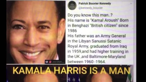 Kamala Harris is a MAN. His parents are NOT AMERICAN so still not eligible.