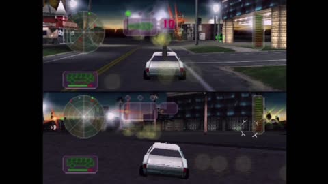 Vigilante 8 Two Player Cooperative Mode - Casino City (Actual N64 Capture)