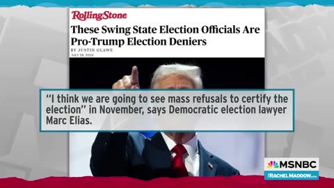 Maddow points out frightening truth aboutTrump's lack of concern about votes