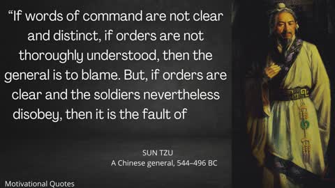 35 Quotes From Sun Tzu's for Military Strategist...motivational video|Motivational Quotes