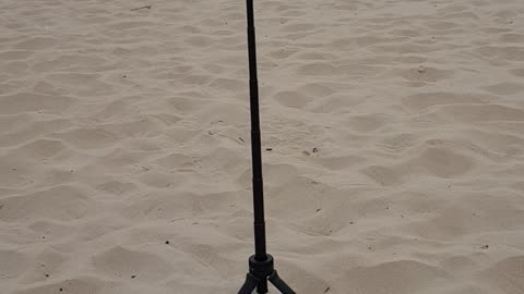 GoPro set up for a time lapse on the beach