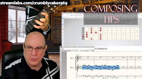 Composing for Classical Guitar Daily Tips: Eb Blues Scale Pattern 5