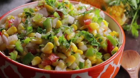 AMERICAN CORN SALAD _ Healthy Tasty American Corn Salad _ The Best Corn Salad