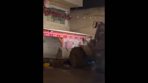 IDF Uses A Bulldozer To Destroy A West Bank Pizza Place