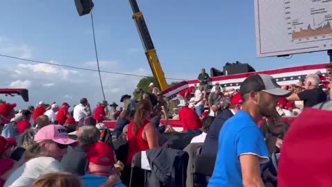 Body of an Individual Being Removed From Trump's Rally in PA