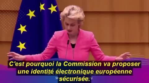 Ursula annonce la mise en place de l'identité numérique européenne (le vrai but du pass)