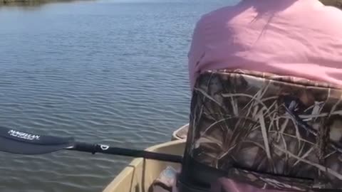 Louisiana Marsh Fishing in a Beavertail 2000