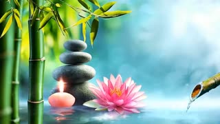 3 Hours - Relaxing music with natural sounds Waterfall Healing music