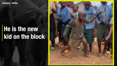 This kid's dance style has become viral.