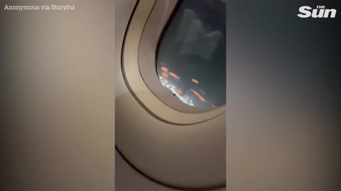 IndiGo aircraft's engine catches fire during take off at Delhi airport