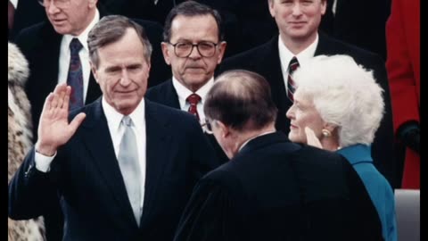 George H. W. Bush funeral 2018 - inauguration 1989. #georgehwbushfuneral