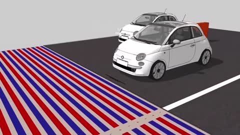 Sketchup model I made Road charging system for E Cars Concept