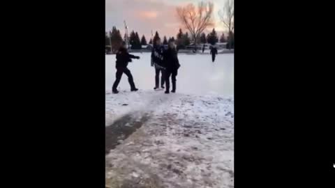 Aggressive Female Police - Calgary December 2020