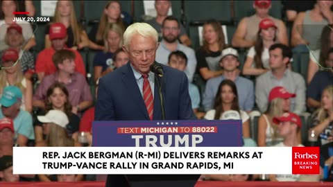 ‘We Are All Here For The Same Reason’: Jack Bergman Rouses Crowd At Trump Rally In Michigan