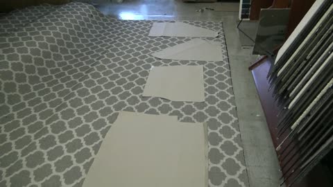 Custom carpet print runners manufactured from the customers templates