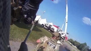 Additional Bodycam footage where Trump Shooter was positioned