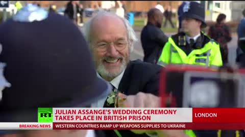 ⚠️Julian Assange wedding ceremony takes place inside London's Belmarsh prison Details: