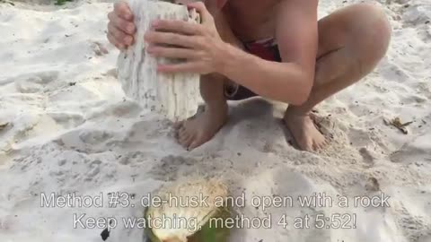 4 Ways To Open A Coconut Without Tools
