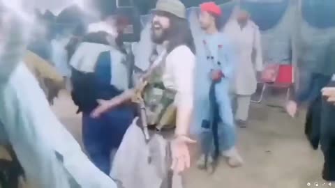 Taliban rocking out and celebrating Biden's horrible Afghanistan withdrawal plans.
