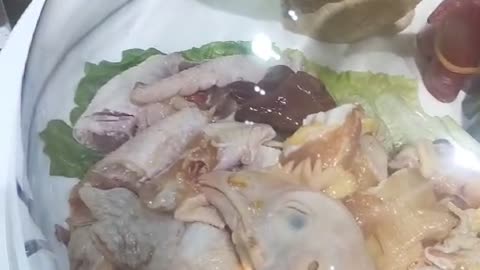 Dishes made with chicken heads