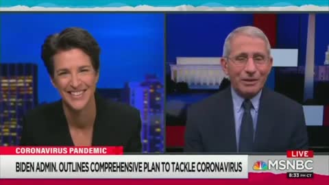 Dr. Fauci admits to being a fan of Russia hoaxer Rachel Maddow
