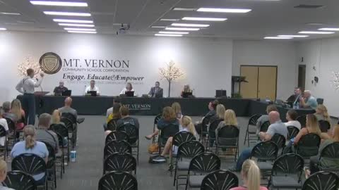 Dr. Dan Stock Testifies at Mt. Vernon School Board Meeting