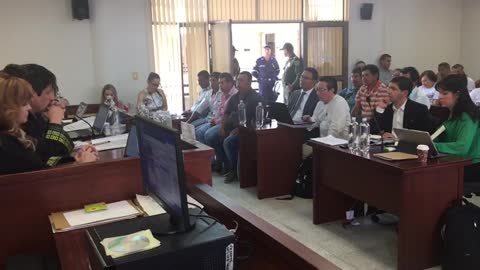 Audiencia de la JEP en San Gil, Santander