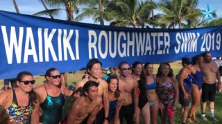 86-year-old man competes in Waikiki Roughwater Swim