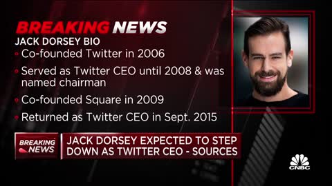 Jack Dorsey is expected to step down as Twitter CEO