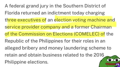 🚨🚨🚨 | Three Smartmatic officials indicted 👀🍿(Check Description)