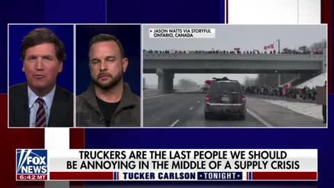 Freedom Convoy spokesman Benjamin Dichter joins Tucker Carlson to discuss the huge trucker protest