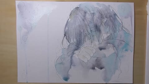 Transparent watercolor painting is also a kind of art